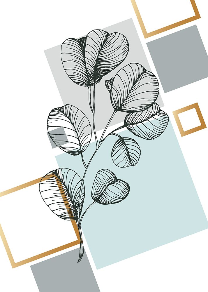 Eucalyptus flowers minimal art art print by AcantStudio for $57.95 CAD