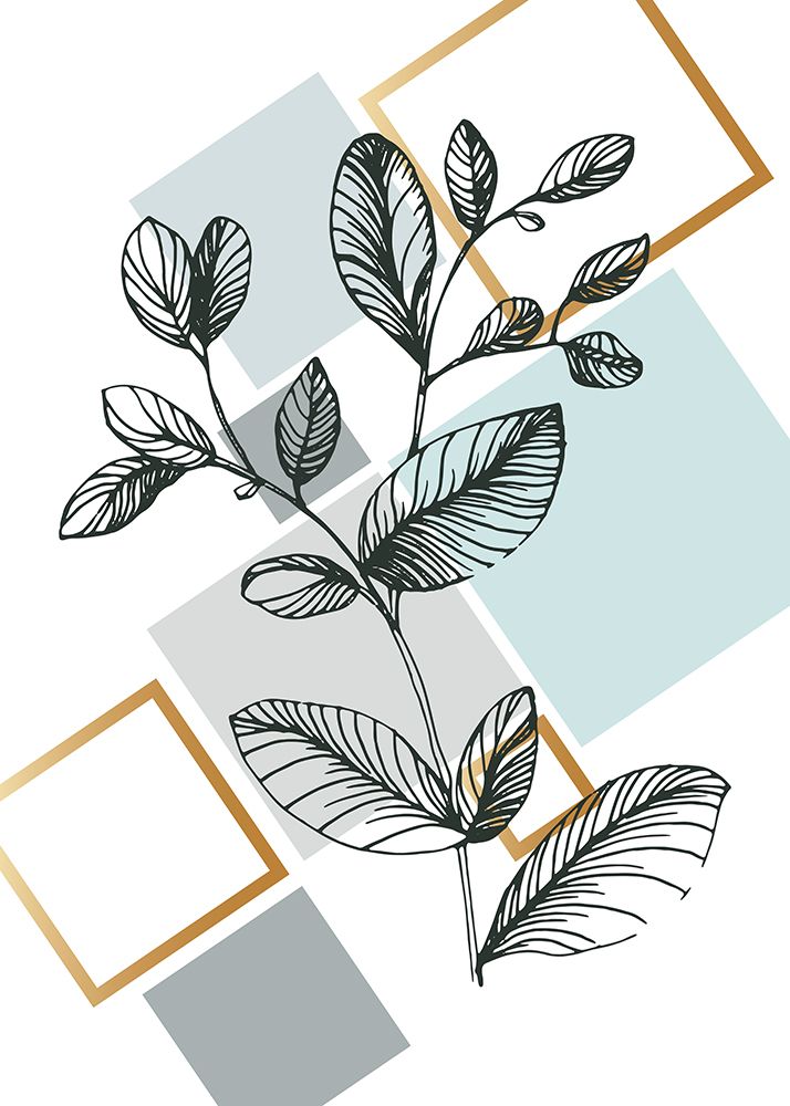 Eucalyptus flowers minimal art art print by AcantStudio for $57.95 CAD