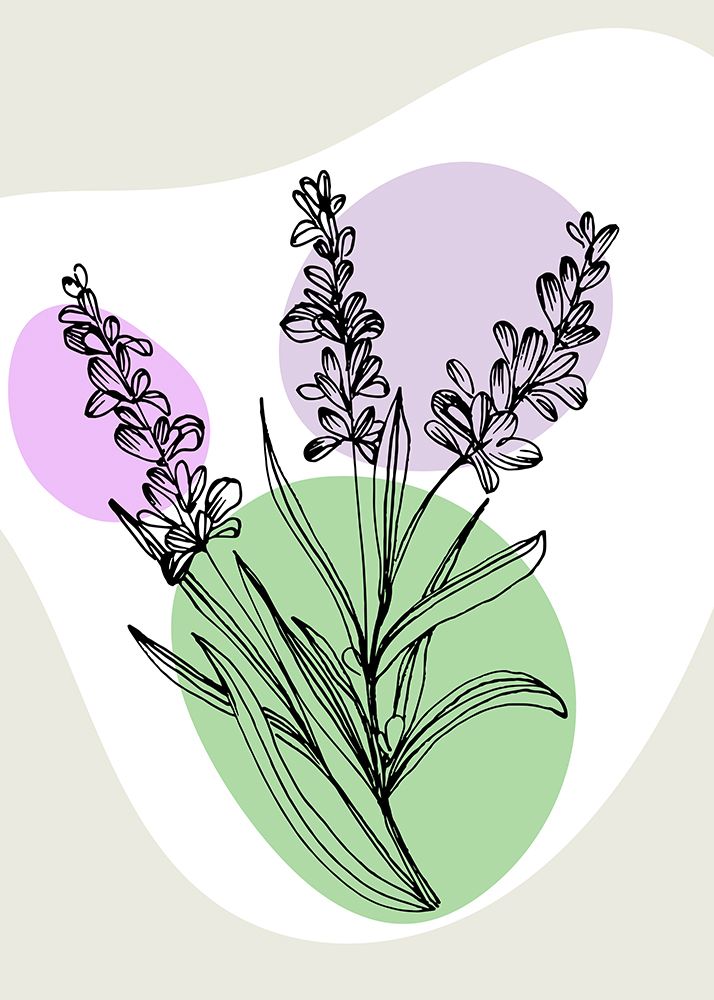 Lavender flowers art print by AcantStudio for $57.95 CAD