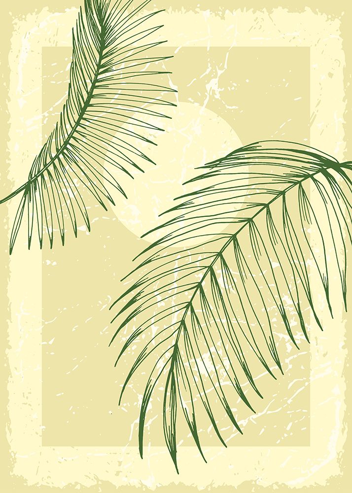 Palm leaves exotic plants art print by AcantStudio for $57.95 CAD