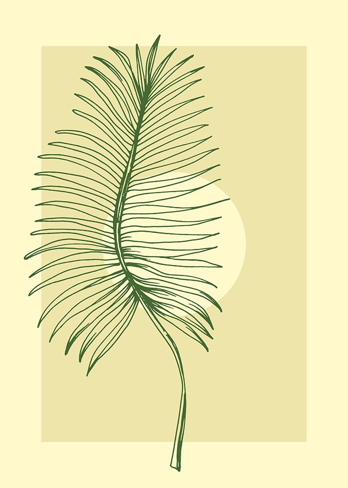 Palm leaves exotic plants art print by AcantStudio for $57.95 CAD