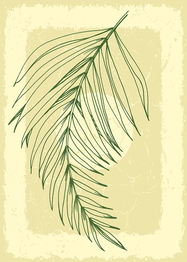 Palm leaves exotic plants art print by AcantStudio for $57.95 CAD
