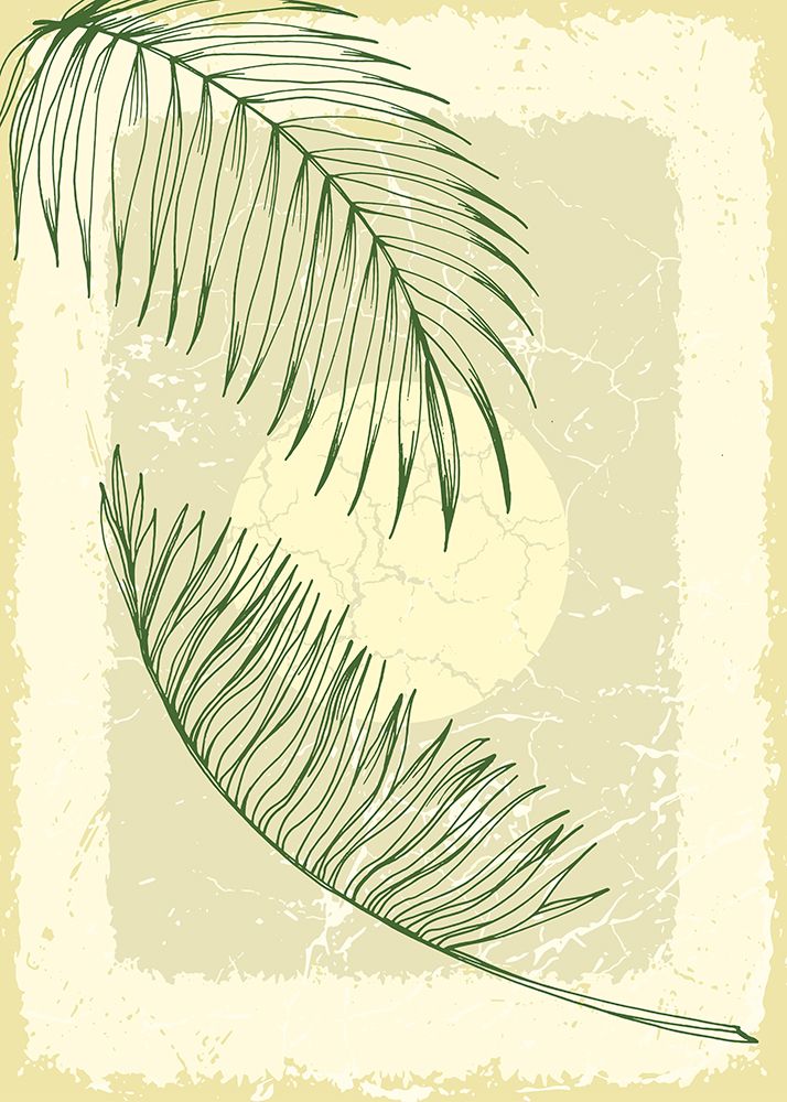 Palm leaves exotic plants art print by AcantStudio for $57.95 CAD