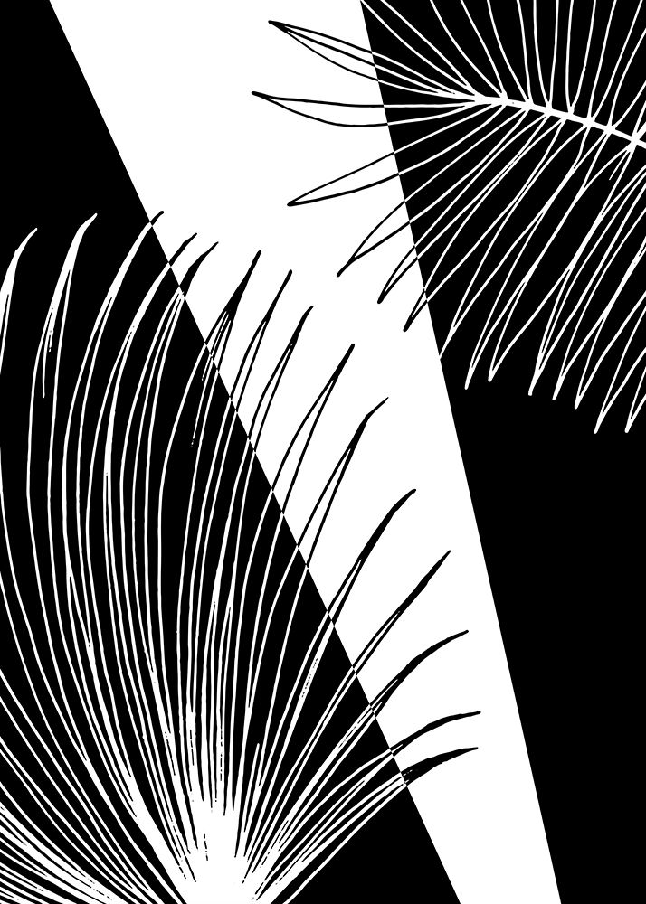 Palm leaves exotic plants art print by AcantStudio for $57.95 CAD