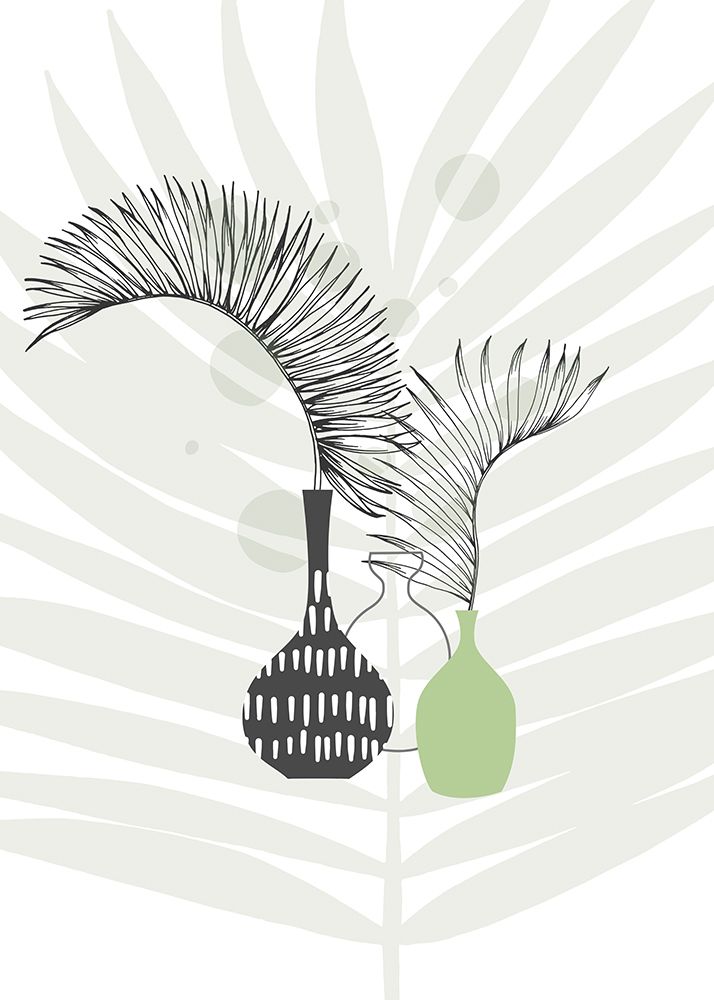 Palm leaves exotic plants art print by AcantStudio for $57.95 CAD