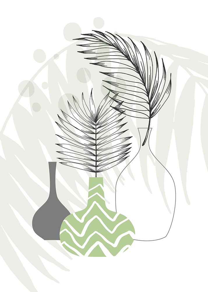 Palm leaves exotic plants art print by AcantStudio for $57.95 CAD