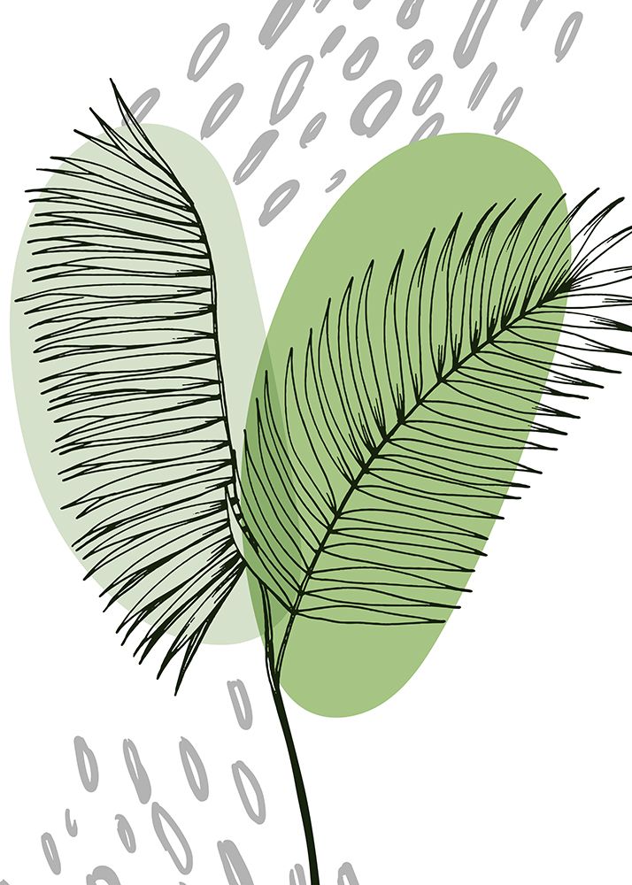 Palm leaves exotic plants art print by AcantStudio for $57.95 CAD