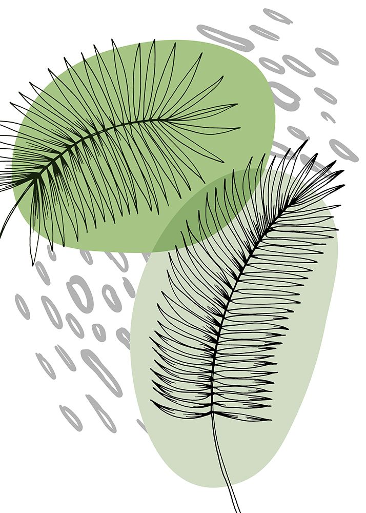 Palm leaves exotic plants art print by AcantStudio for $57.95 CAD