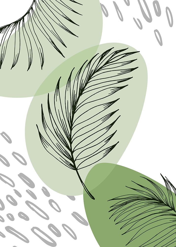 Palm leaves exotic plants art print by AcantStudio for $57.95 CAD