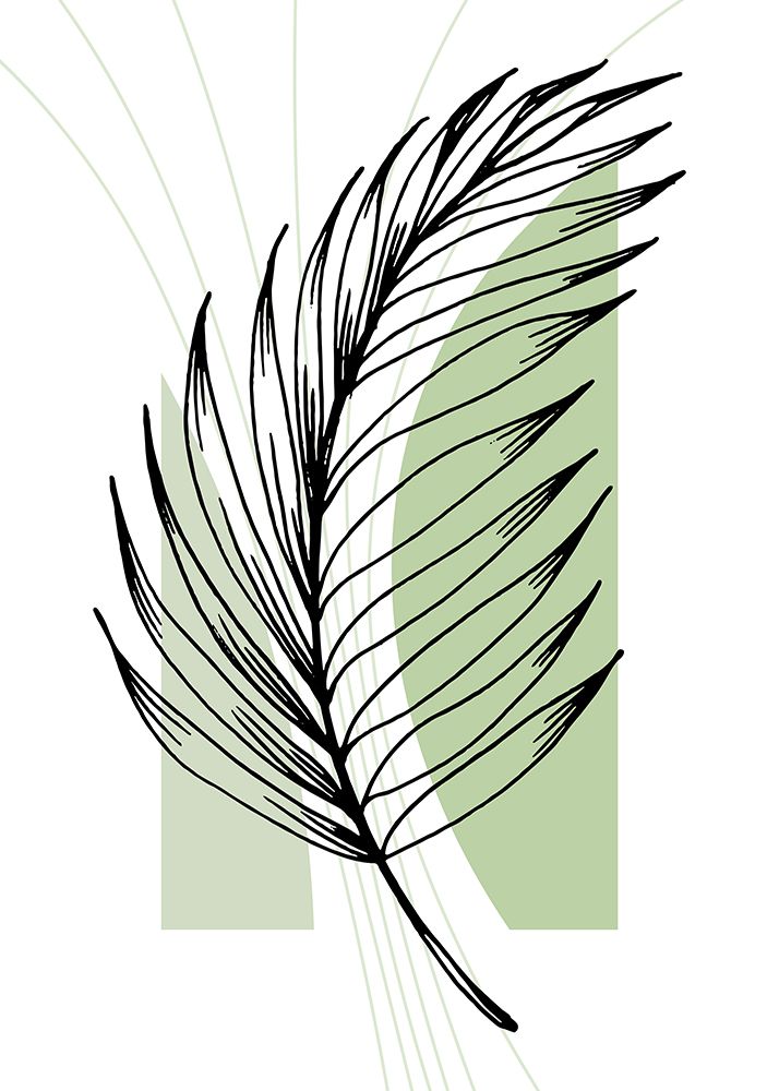 Palm leaves exotic plants art print by AcantStudio for $57.95 CAD