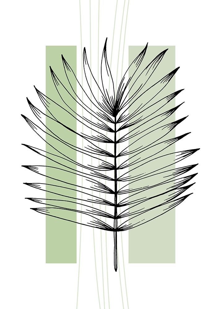 Palm leaves exotic plants art print by AcantStudio for $57.95 CAD