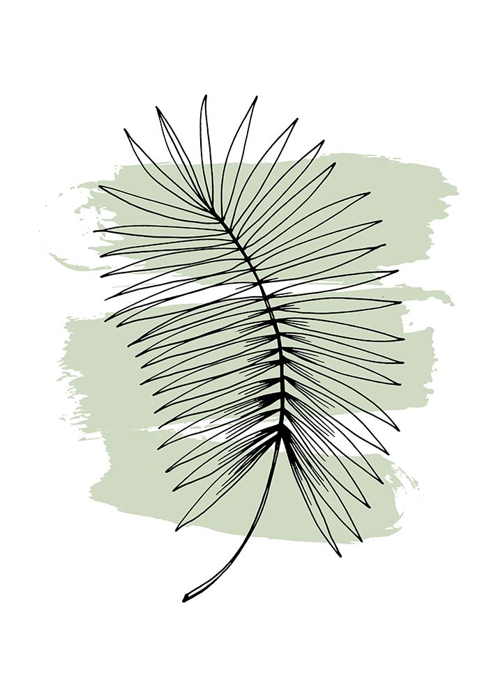 Palm leaves exotic plants art print by AcantStudio for $57.95 CAD