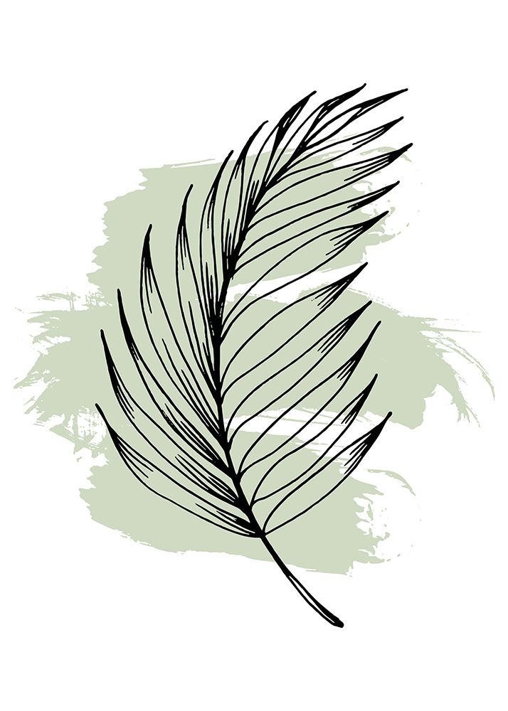 Palm leaves exotic plants art print by AcantStudio for $57.95 CAD