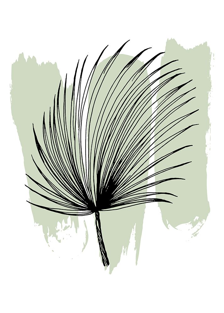 Palm leaves exotic plants art print by AcantStudio for $57.95 CAD