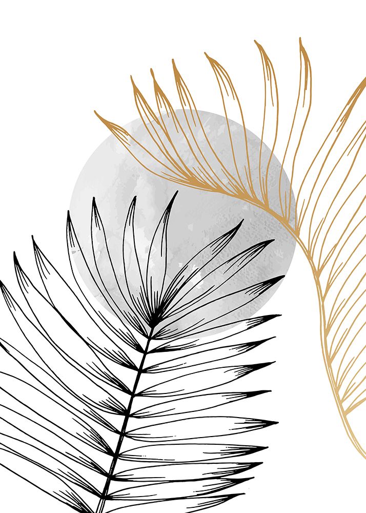 Palm leaves exotic plants art print by AcantStudio for $57.95 CAD