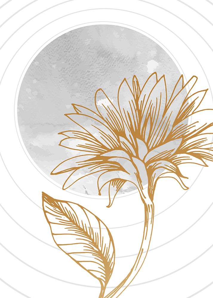 Sunflower minimal art art print by AcantStudio for $57.95 CAD