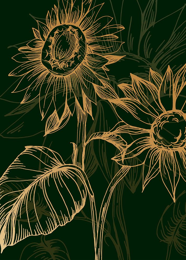 Sunflower minimal art art print by AcantStudio for $57.95 CAD