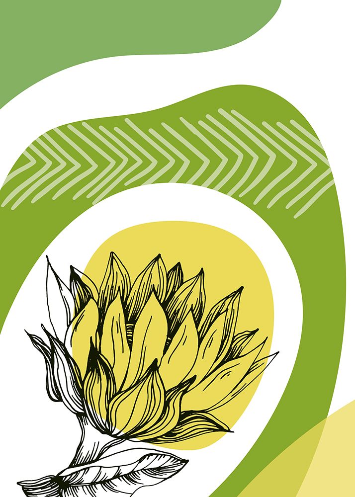 Sunflower minimal art art print by AcantStudio for $57.95 CAD