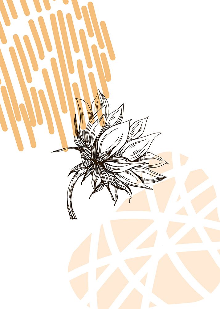Sunflower minimal art art print by AcantStudio for $57.95 CAD