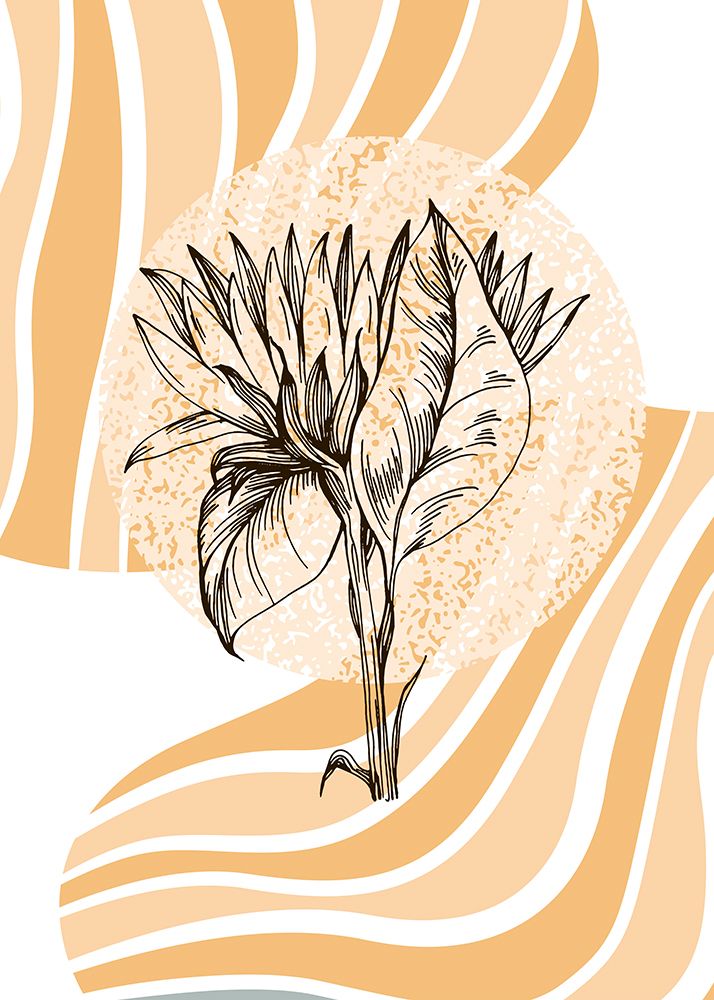 Sunflower minimal art art print by AcantStudio for $57.95 CAD