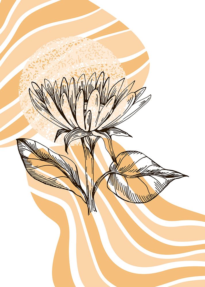 Sunflower minimal art art print by AcantStudio for $57.95 CAD
