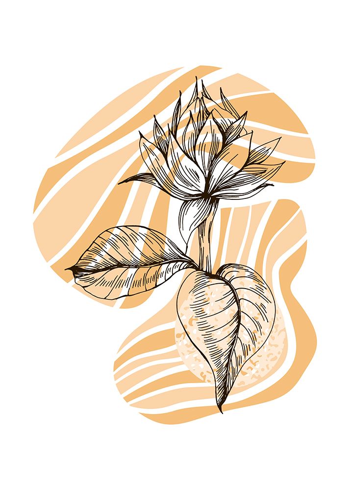 Sunflower minimal art art print by AcantStudio for $57.95 CAD