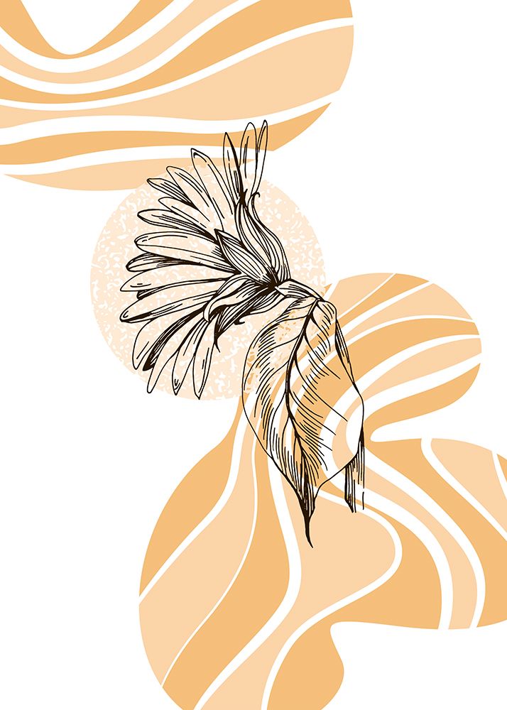 Sunflower minimal art art print by AcantStudio for $57.95 CAD