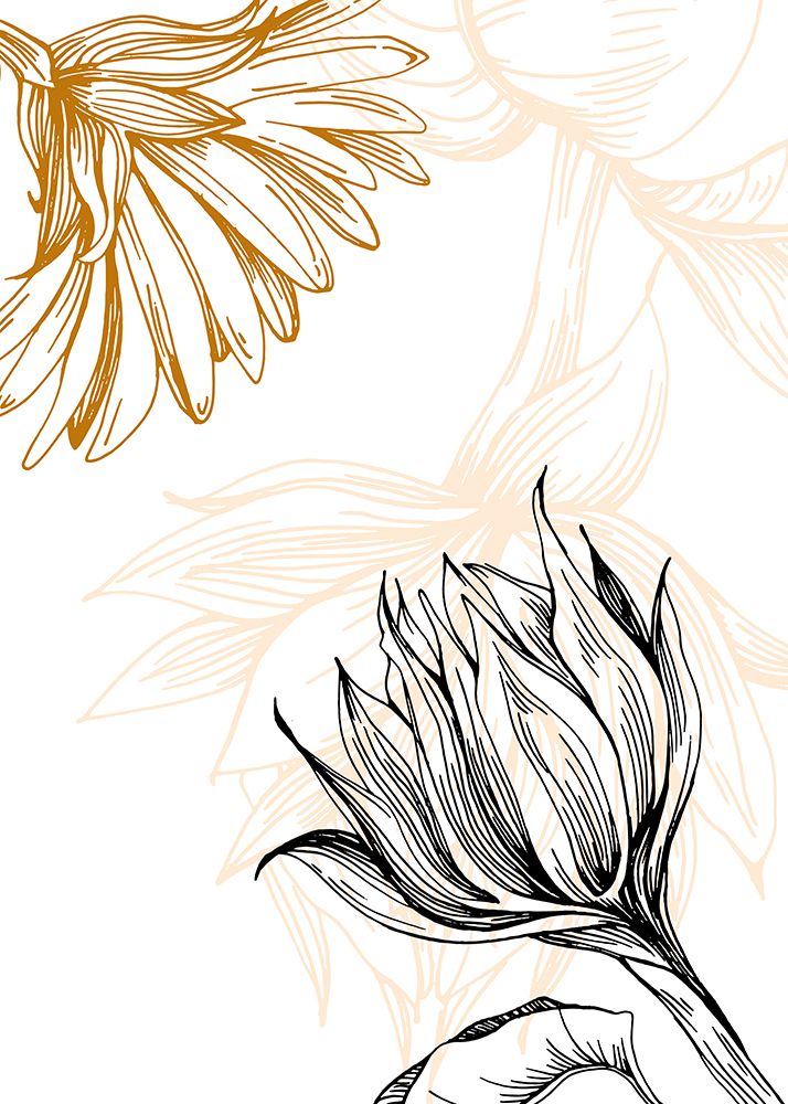Sunflower minimal art art print by AcantStudio for $57.95 CAD