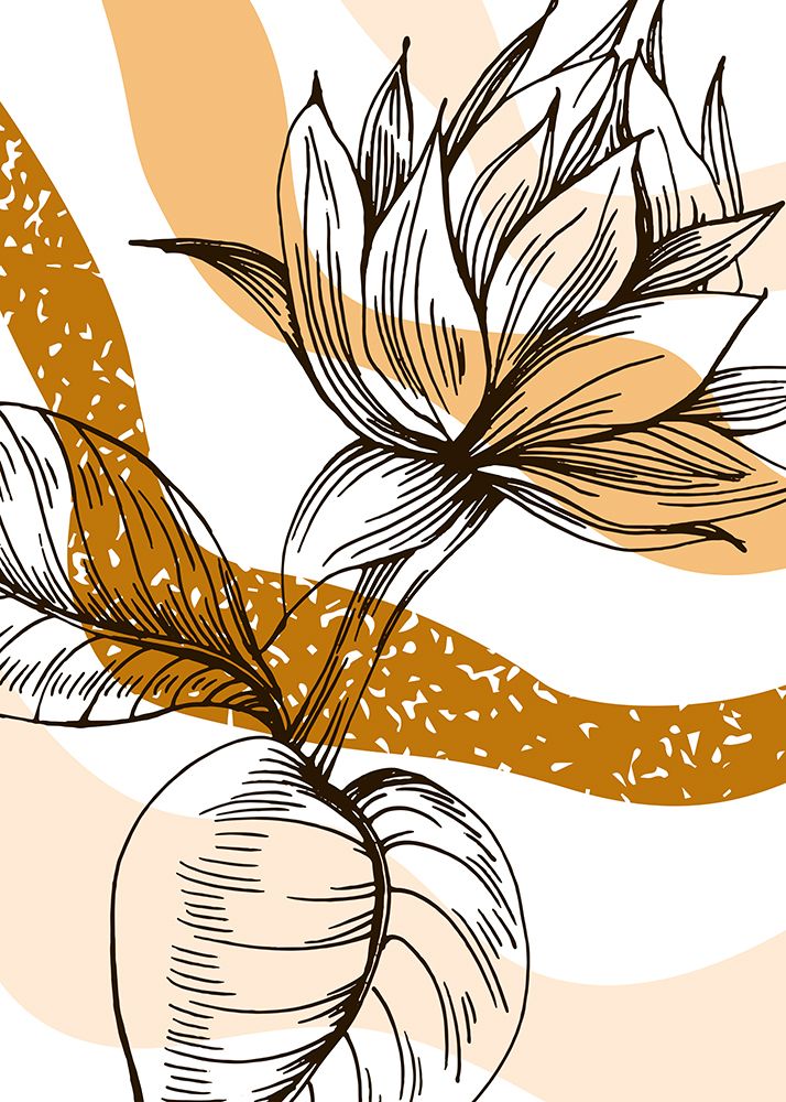 Sunflower minimal art art print by AcantStudio for $57.95 CAD