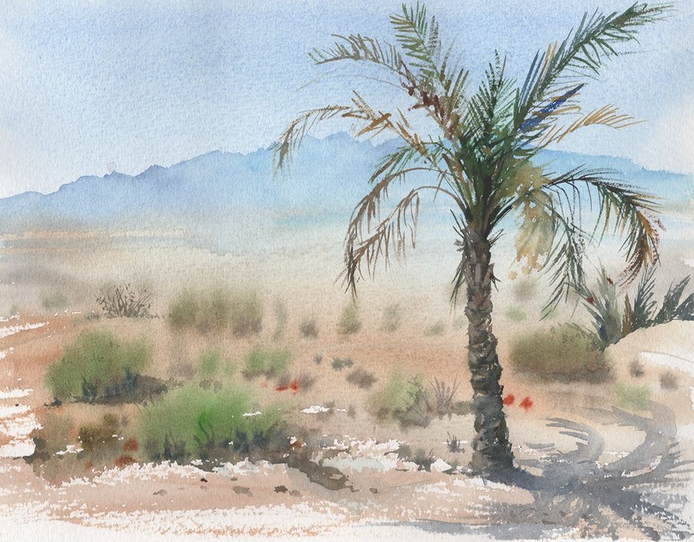 Watercolor landscape painting 57 art print by Samira Yanushkova for $57.95 CAD