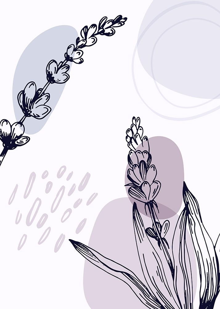 Lavender flowers art print by AcantStudio for $57.95 CAD