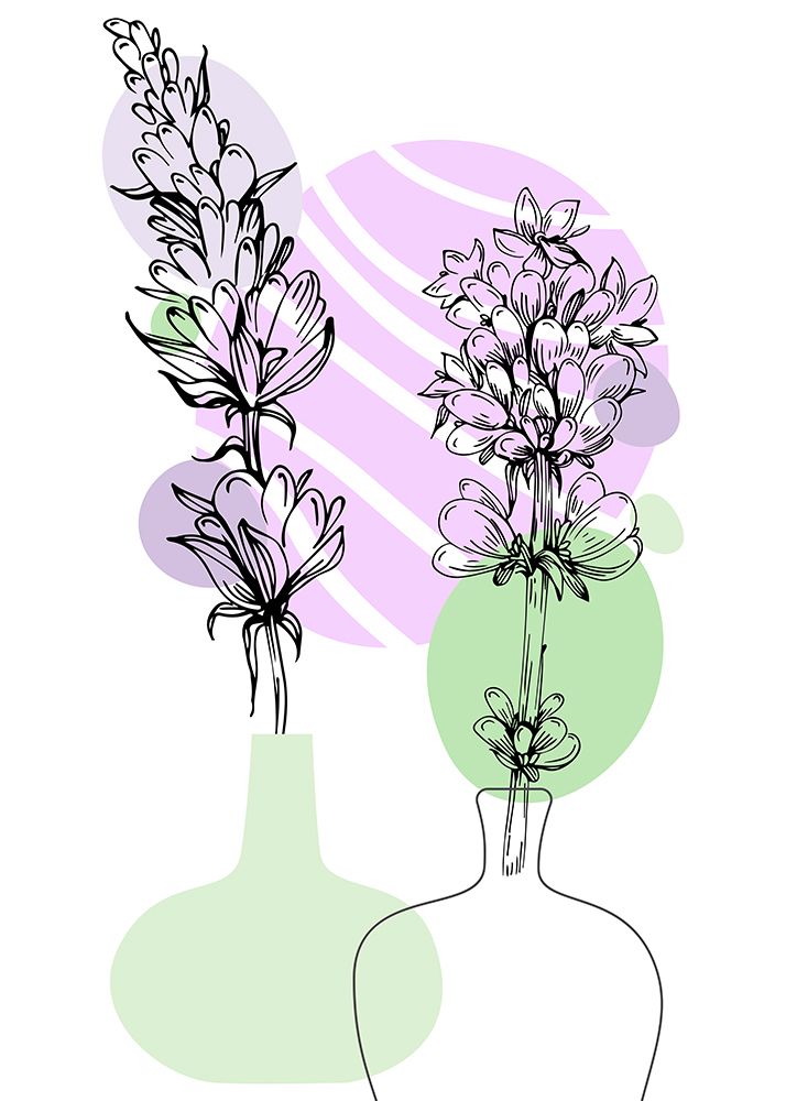Lavender flowers art print by AcantStudio for $57.95 CAD