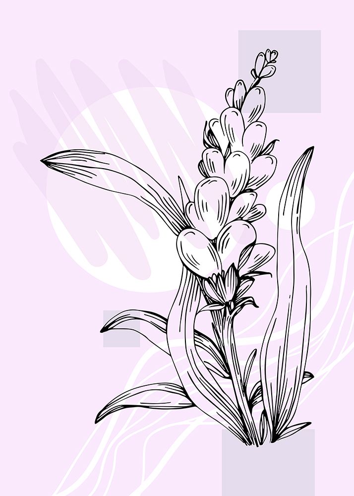 Lavender flowers art print by AcantStudio for $57.95 CAD