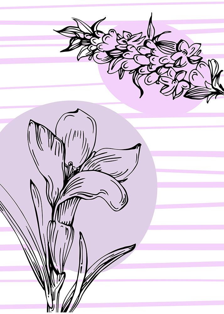 Lavender flowers art print by AcantStudio for $57.95 CAD
