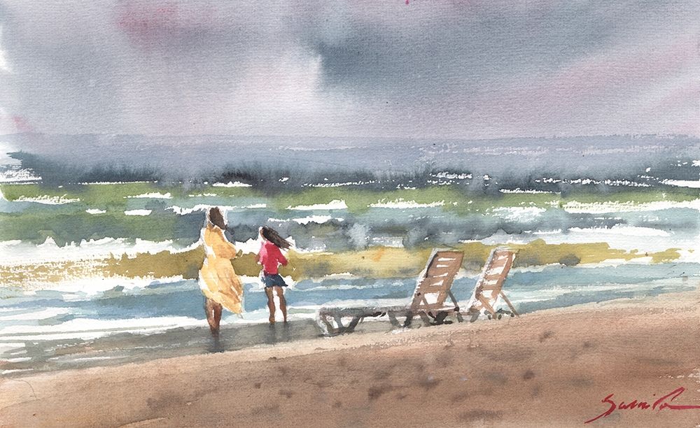Vacation by the coast art print by Samira Yanushkova for $57.95 CAD