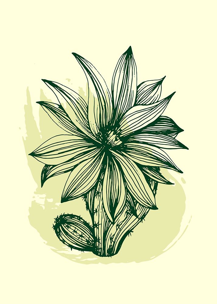 Cactus exotic plants succulents art print by AcantStudio for $57.95 CAD