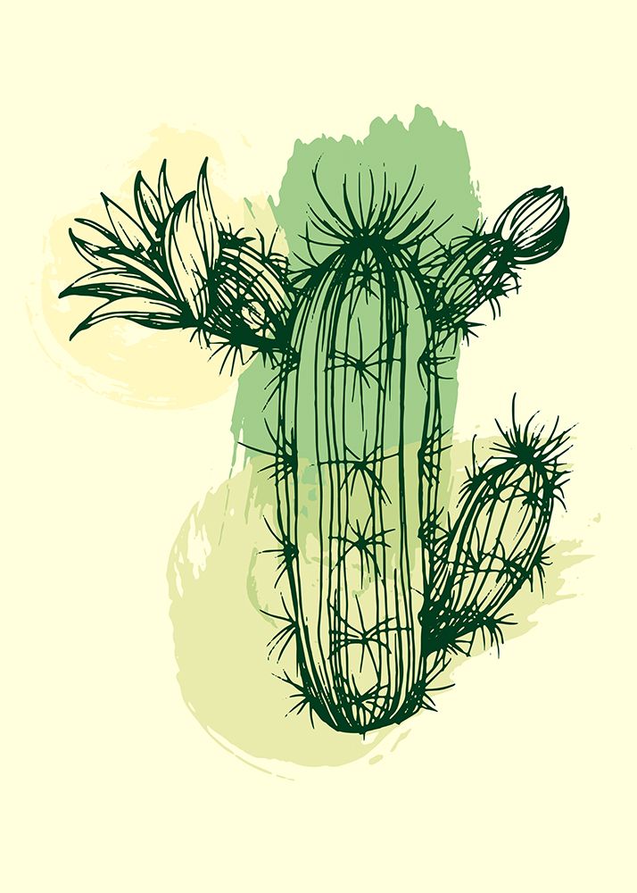 Cactus exotic plants succulents art print by AcantStudio for $57.95 CAD