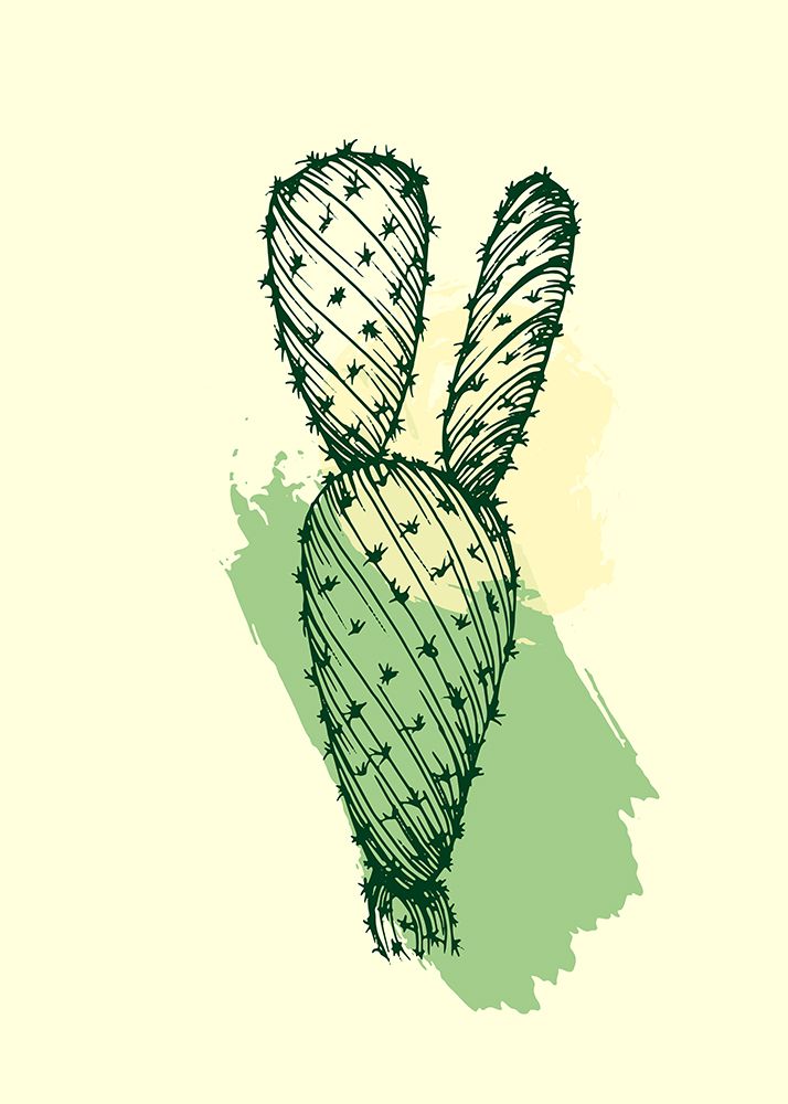 Cactus exotic plants succulents art print by AcantStudio for $57.95 CAD