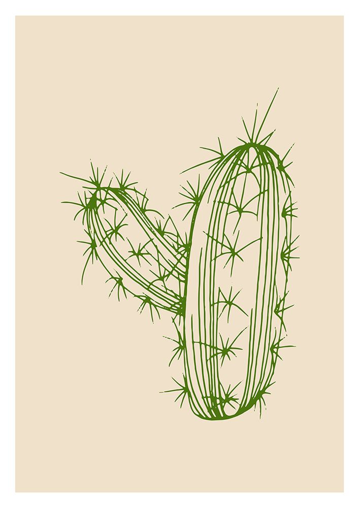 Cactus exotic plants succulents art print by AcantStudio for $57.95 CAD