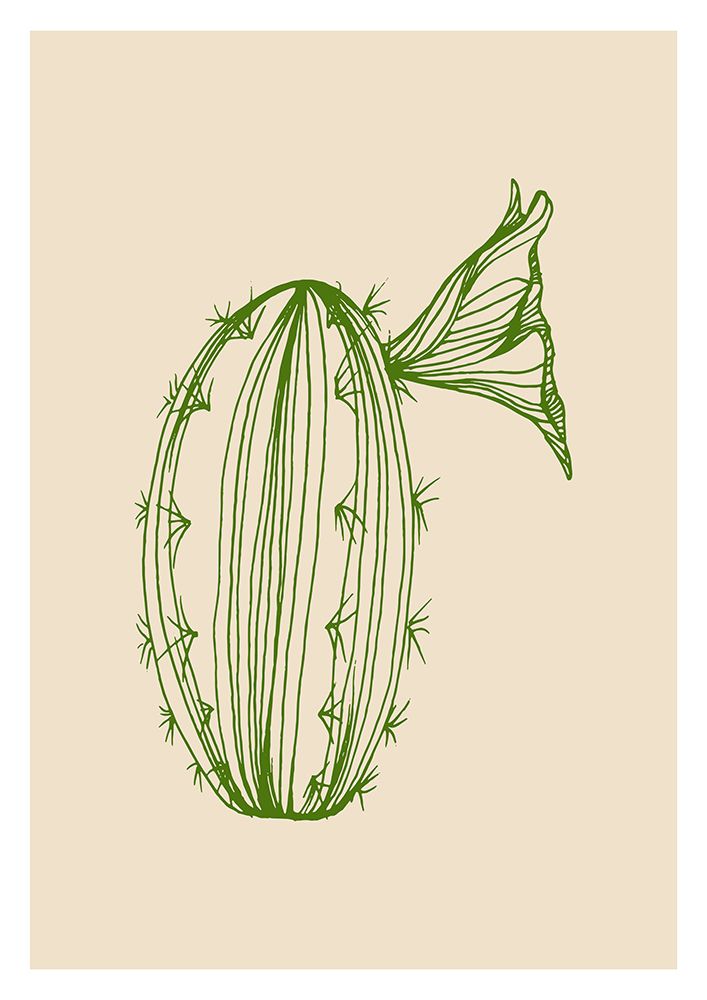 Cactus exotic plants succulents art print by AcantStudio for $57.95 CAD