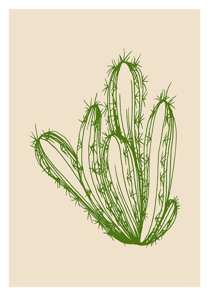 Cactus exotic plants succulents art print by AcantStudio for $57.95 CAD