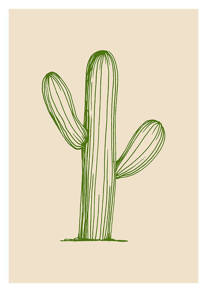 Cactus exotic plants succulents art print by AcantStudio for $57.95 CAD
