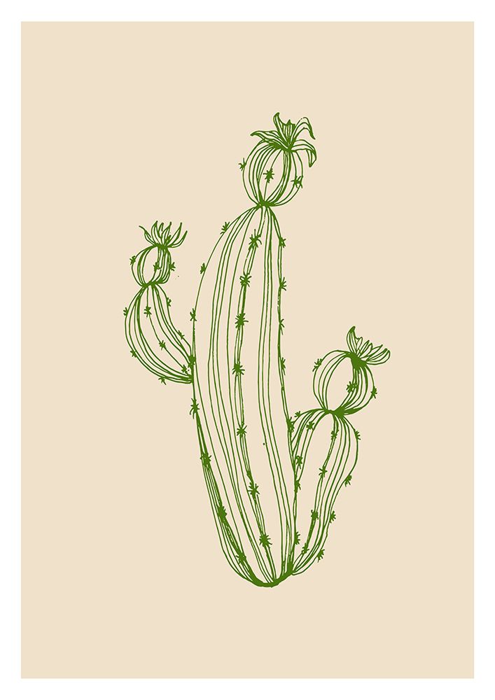 Cactus exotic plants succulents art print by AcantStudio for $57.95 CAD