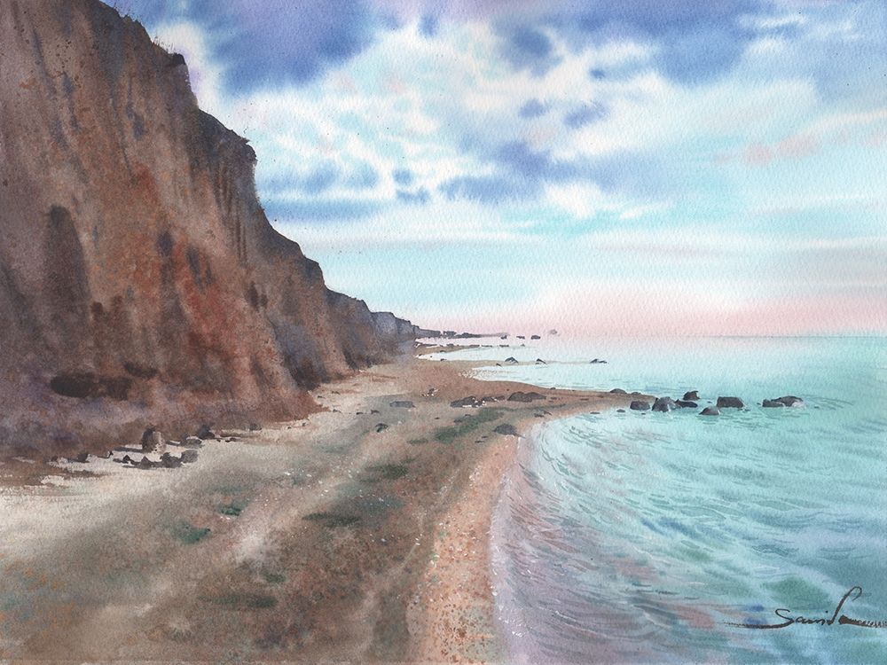 Tropical wild beach art print by Samira Yanushkova for $57.95 CAD