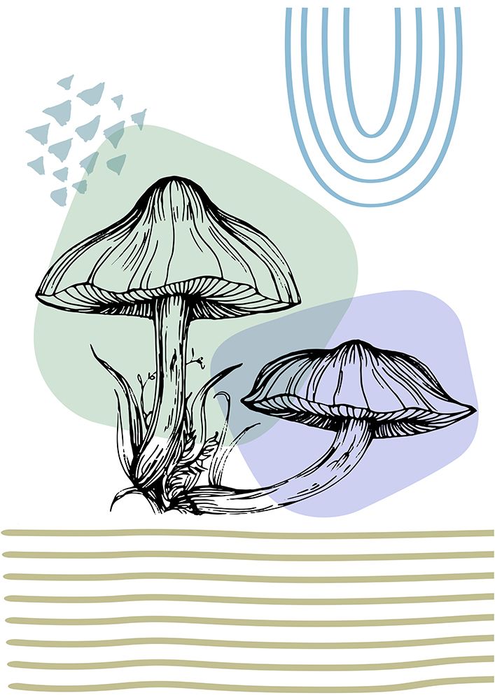 Mushrooms art print by AcantStudio for $57.95 CAD