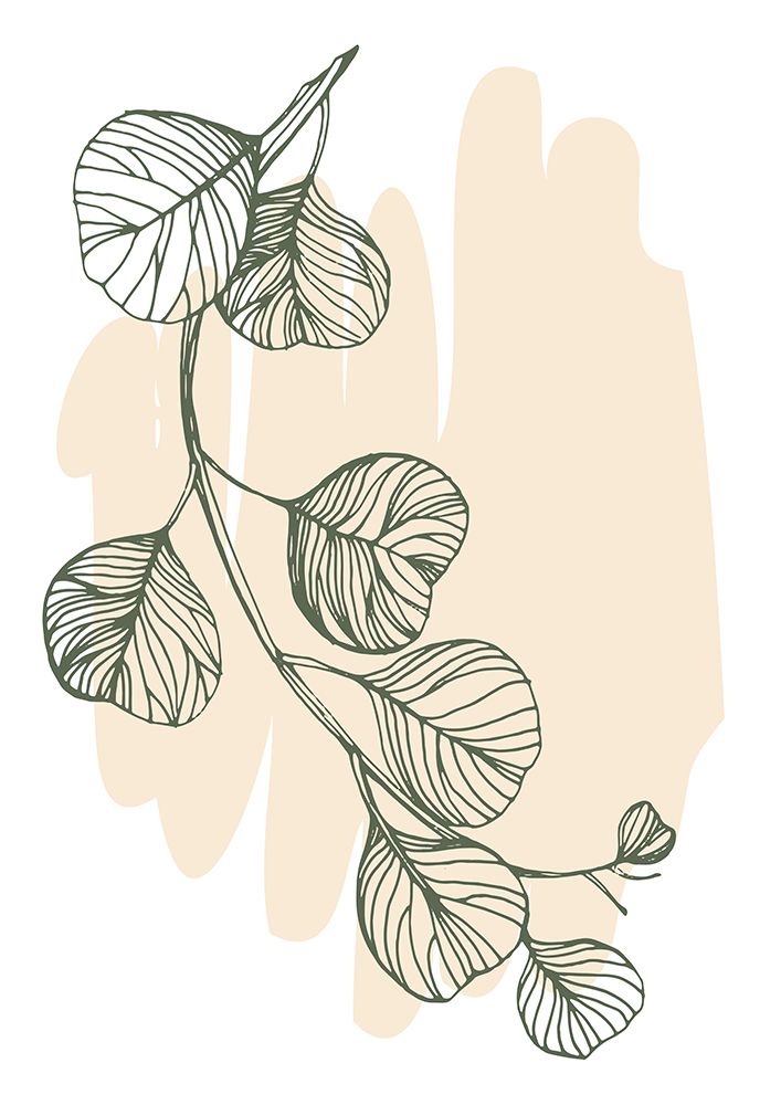 Eucalyptus flowers minimal art art print by AcantStudio for $57.95 CAD
