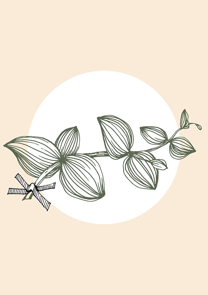 Eucalyptus flowers minimal art art print by AcantStudio for $57.95 CAD