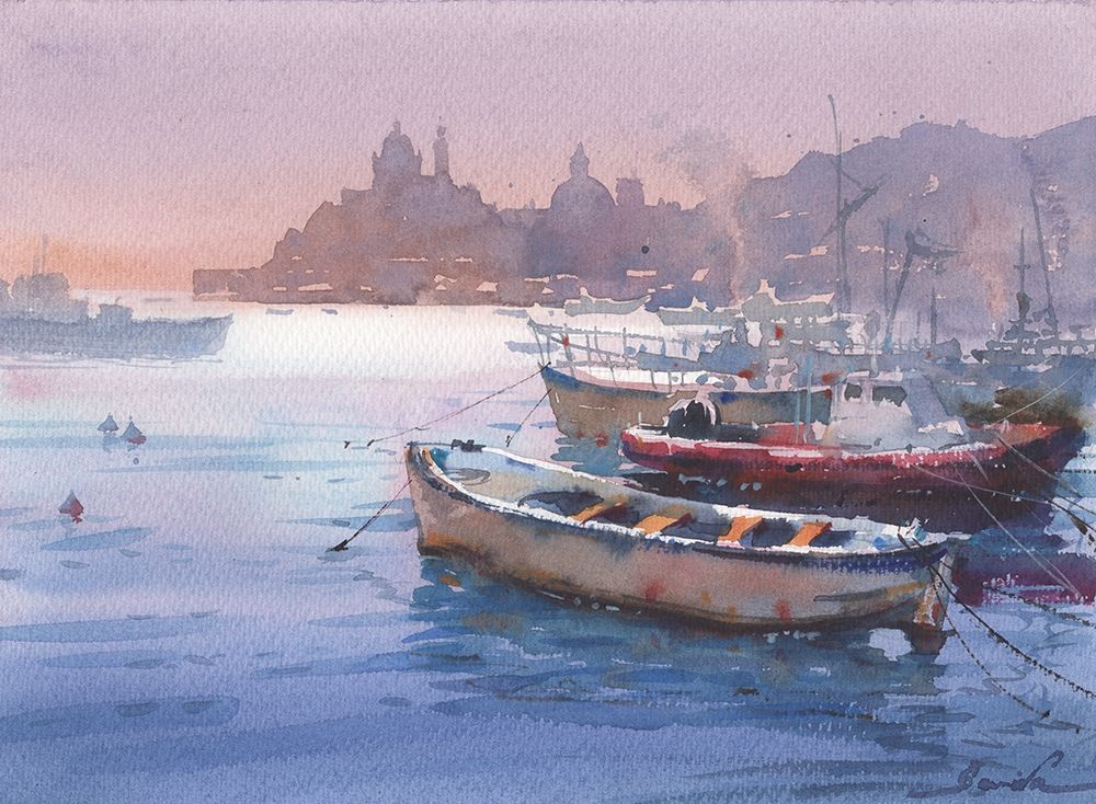 Yachts art print by Samira Yanushkova for $57.95 CAD