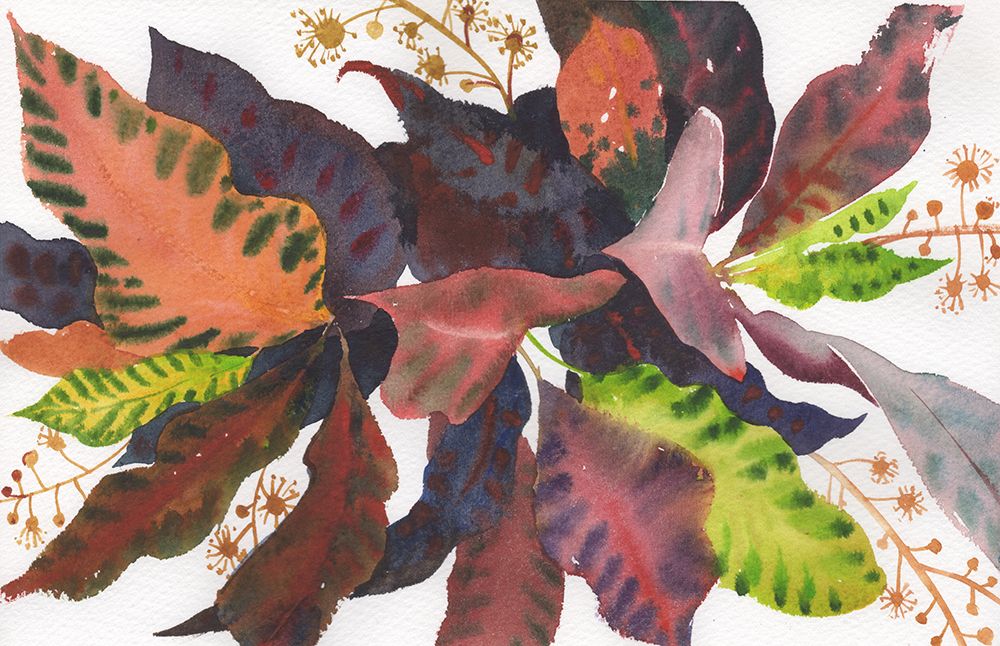 Leaves art print by Samira Yanushkova for $57.95 CAD