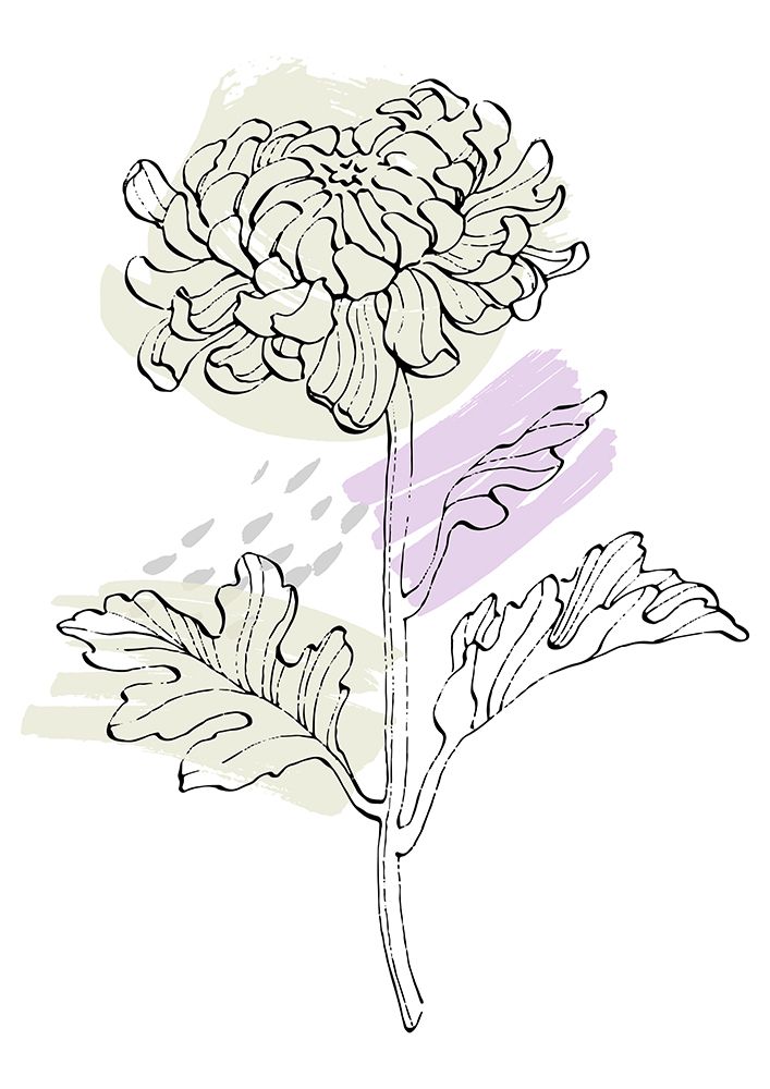 Scandinavian Art Peonies Abstract Flower art print by Samira Yanushkova for $57.95 CAD